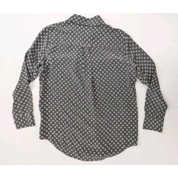 Adriano Goldschmied Alena Shirt Women's Gray 100% Silk 3/4 Sleeve Blouse S Small - Picture 3 of 7